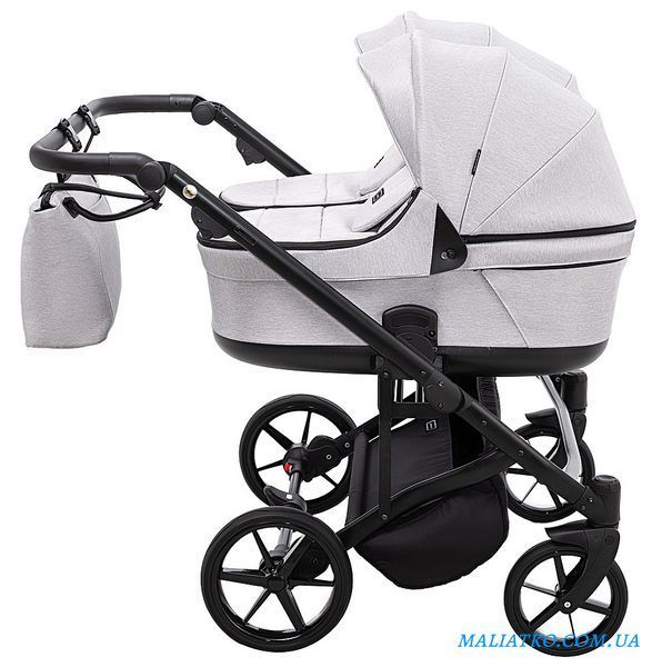 Коляска 2 в 1 для двойни Adamex Leo Duo Tip TK-1 светло-серый 1000681138 фото
