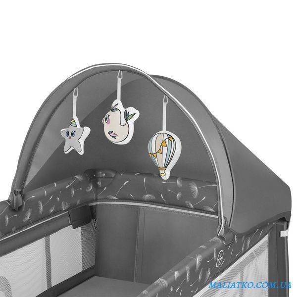 Ліжечко-манеж Lionelo SVEN PLUS GREY CONCRETE 73811724 фото