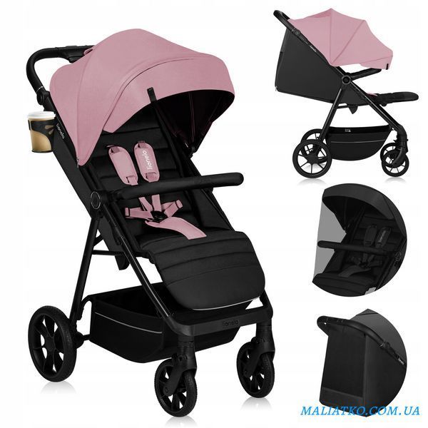 Прогулянкова коляска Lionelo MIRA PINK ROSE 109382226 фото