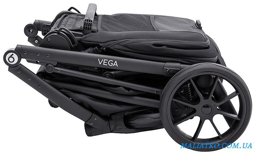 Коляска 2 в 1 Bair Vega Soft VS-05 black черный 1000681061 фото