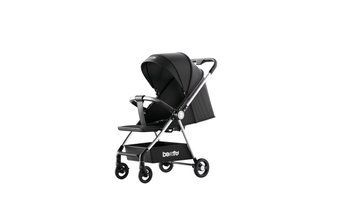 Дитяча прогулянкова коляска для подорожей Beruty Lux black/silver 7516 фото