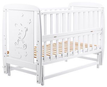 Ліжко Babyroom Умка DUMO-02 маятник, відкидний бік бук білий 626198 фото