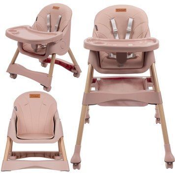 Стілець для годуваня Kidwell Karimi pink 7142 фото