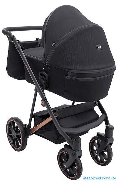 Коляска 2 в 1 Bair Vega Soft VSM-05 black magma черный 1000681062 фото