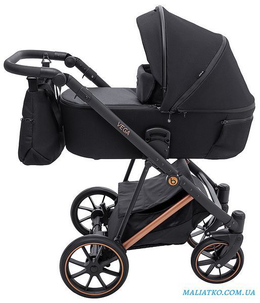 Коляска 2 в 1 Bair Vega Soft VSM-05 black magma черный 1000681062 фото