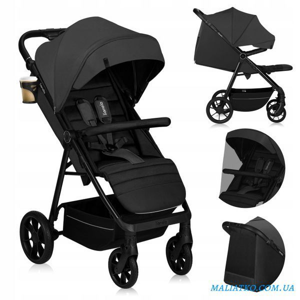 Прогулянкова коляска Lionelo MIRA GREY GRAPHITE 109382527 фото