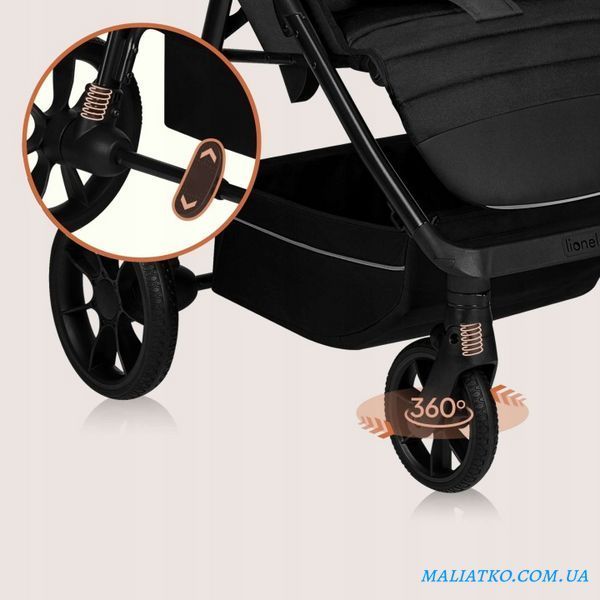 Прогулянкова коляска Lionelo MIRA GREY GRAPHITE 109382527 фото