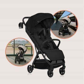Прогулянкова коляска Lionelo JULIE AIR BLACK ONYX 109383886 фото