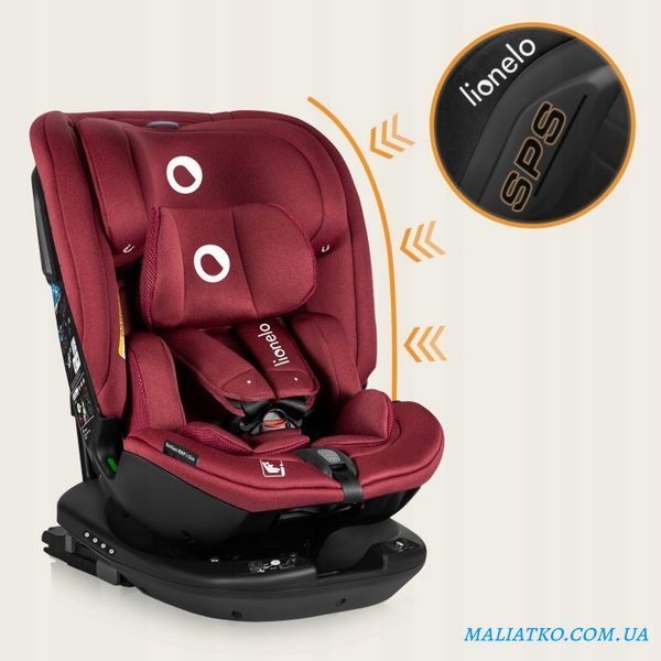 Дитяче автокрісло Lionelo BASTIAAN RWF I-SIZE RED BURGUNDY 108934395 фото