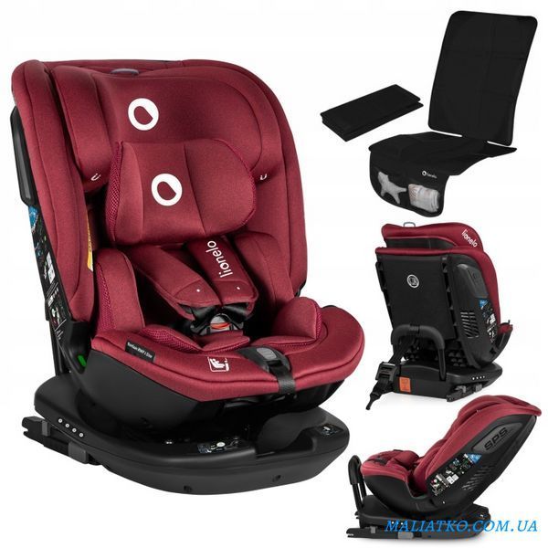 Дитяче автокрісло Lionelo BASTIAAN RWF I-SIZE RED BURGUNDY 108934395 фото