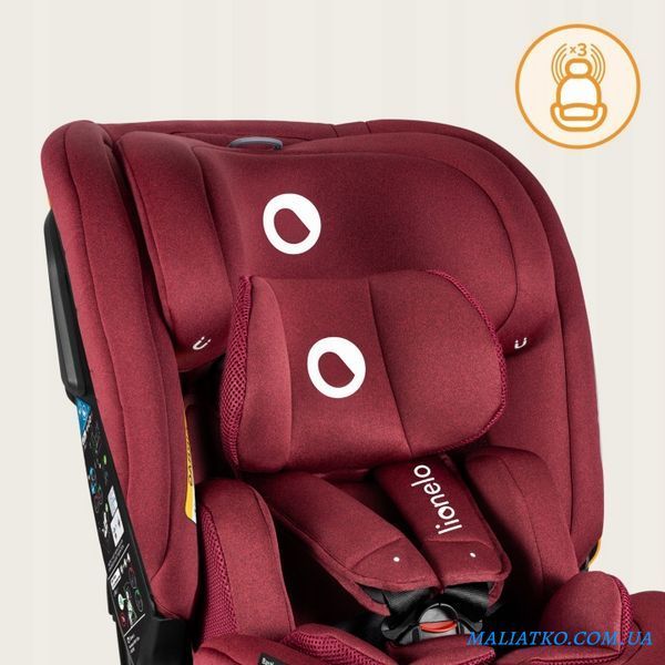 Дитяче автокрісло Lionelo BASTIAAN RWF I-SIZE RED BURGUNDY 108934395 фото