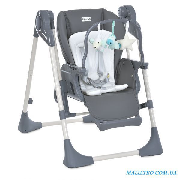 Стільчик-гойдалка ME 1087-G SWAN Dark Gray 296195 фото