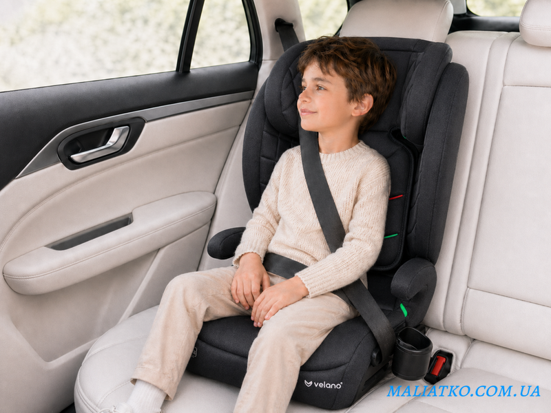 Автокрісло VELANO Forza i-Size 100&ndash;150 см, ISOFIX, grey sf59724 фото