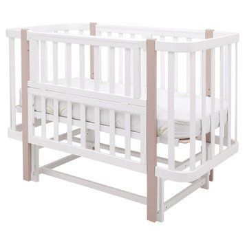 Кровать Babyroom Луна LU-2 маятник белый / капучино 1000681891 фото