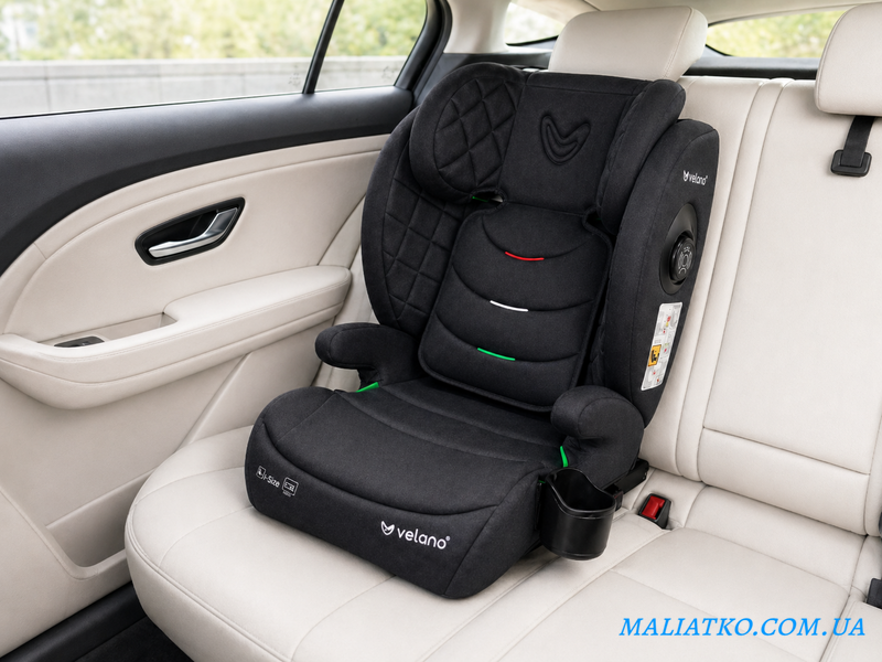 Автокрісло VELANO Forza i-Size 100&ndash;150 см, ISOFIX, black sf59725 фото