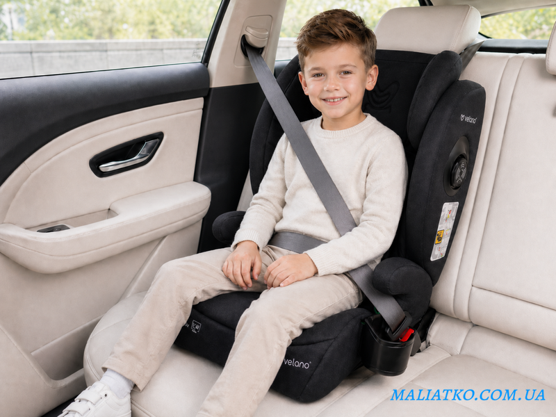 Автокрісло VELANO Forza i-Size 100&ndash;150 см, ISOFIX, black sf59725 фото