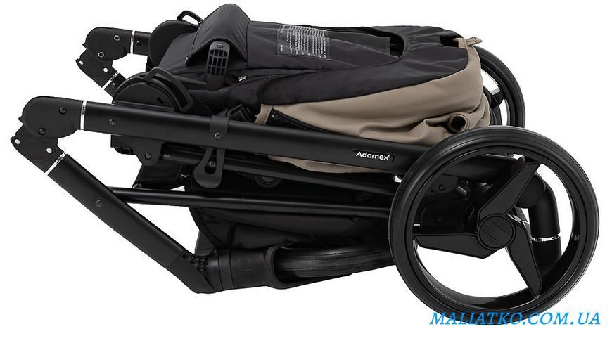 Коляска 2 в 1 Adamex Blanc Eco SA-9 темный капучино 1000680712 фото