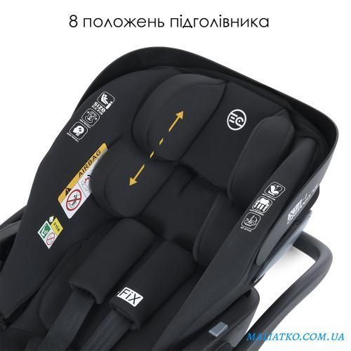 Автокрісло дитяче ME 1110 i-FIX Royal Dark Gray 284721 фото