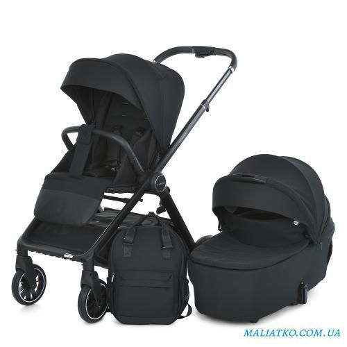 Коляска дитяча 2в1 ME 1126 GENESIS Jet Black 295036 фото