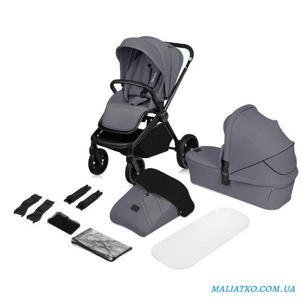 Універсальна коляска 2 в 1 Lionelo MIKA PLUS 2IN1 GREY STONE 90905757 фото