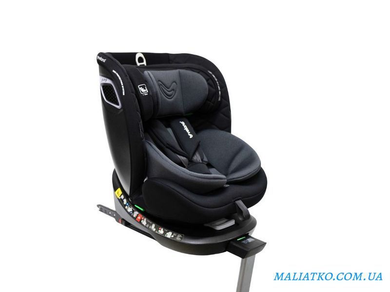Автокрісло VELANO Vento 360&deg; i-Size 40&ndash;150 см, ISOFIX + опорна нога, grey sf59731 фото