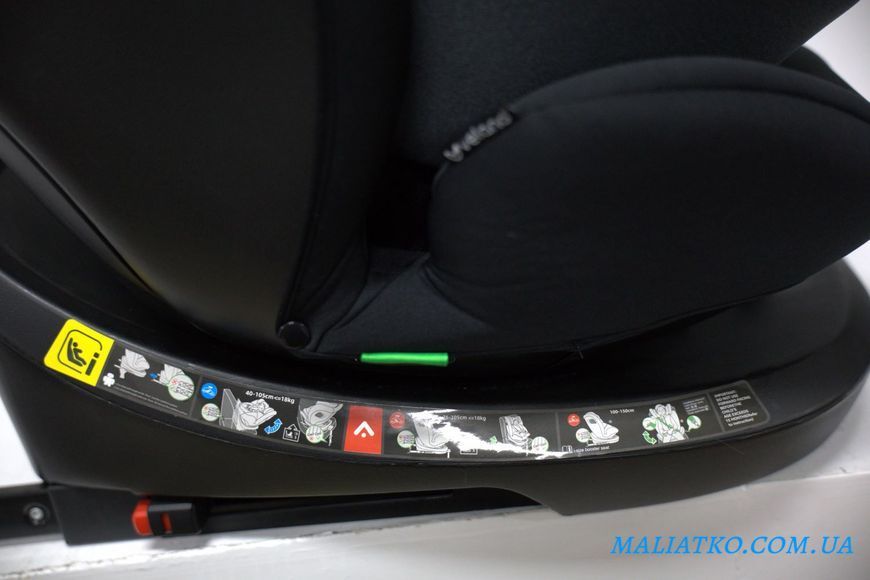 Автокрісло VELANO Vento 360&deg; i-Size 40&ndash;150 см, ISOFIX + опорна нога, grey sf59731 фото