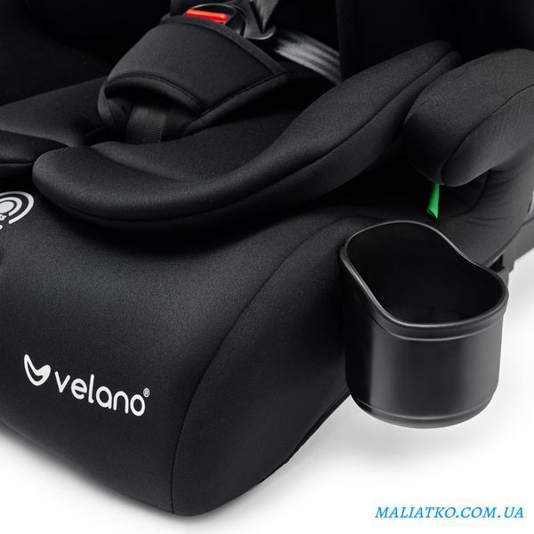 Автокрісло VELANO Flexo i-Size 76&ndash;150 см, ISOFIX + Top Tether/ремінь, black sf59726 фото