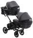 Коляска 2 в 1 для двойни Bair Kiwi DUO ECO BKD-15 черный 1000681044 фото 5