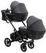 Коляска 2 в 1 для двойни Bair Kiwi DUO ECO BKD-15 черный 1000681044 фото 4