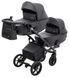 Коляска 2 в 1 для двойни Bair Kiwi DUO ECO BKD-15 черный 1000681044 фото 2