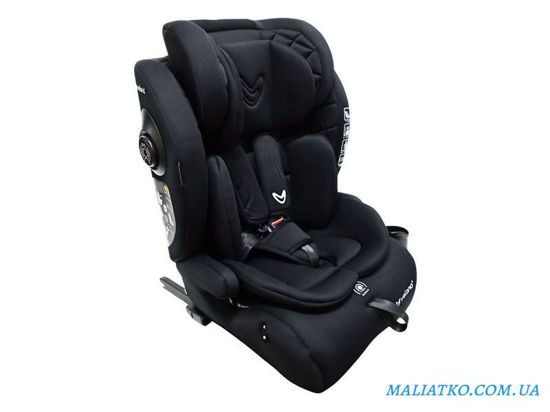 Автокрісло VELANO Flexo i-Size 76&ndash;150 см, ISOFIX + Top Tether/ремінь, black sf59726 фото