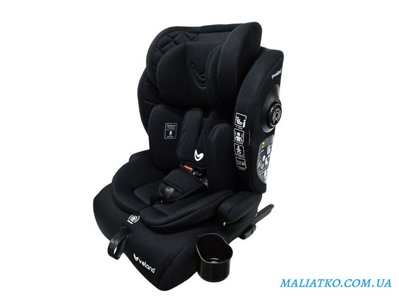 Автокрісло VELANO Flexo i-Size 76&ndash;150 см, ISOFIX + Top Tether/ремінь, black sf59726 фото