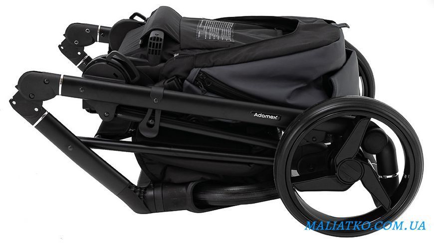 Коляска 2 в 1 Adamex Blanc Eco SA-5 графит 1000680709 фото