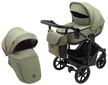 Коляска 2 в 1 Bair Ultra Soft U-816 оливковый 1000680620 фото