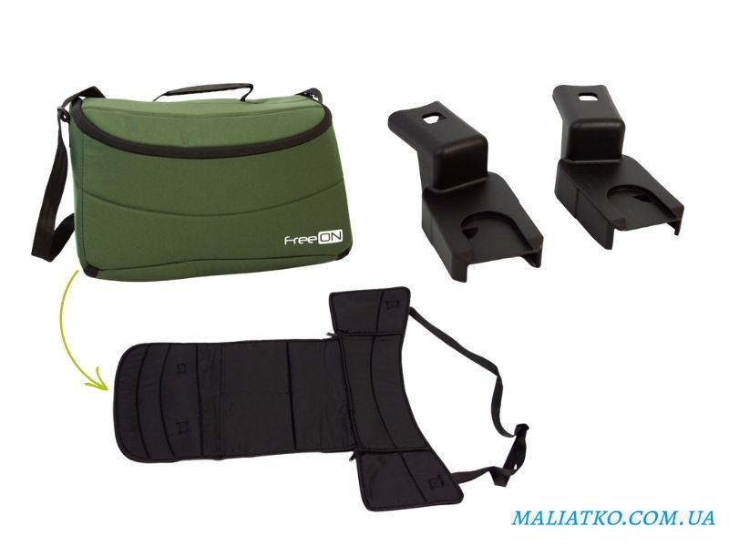 Коляска для дитини універсальна 3 в 1 FreeON Zack, olive sf52099 фото