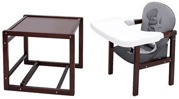 Стульчик-трансформер Babyroom Винни-220 тонированный серый / графит (мишка и звезда) 1000626028 фото