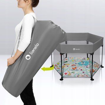 Манеж Lionelo ROEL PLUS GREY MULTICOLOR 109229776 фото