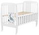 Ліжко Babyroom Жирафік DJO-01 відкидний бік, колеса бук білий 625356 фото 2