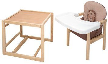 Стільчик-трансформер Babyroom Пеппі-230 eko капучино / шоколад (їжачок, серця) 680993 фото