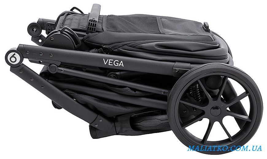 Коляска 2 в 1 Bair Vega ECO VE-12 черный 1000681068 фото